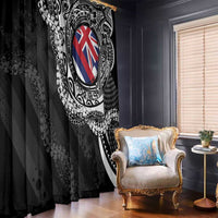Hawaii Flag Day Window Curtain Hawaiian Maile Lei