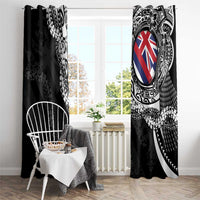 Hawaii Flag Day Window Curtain Hawaiian Maile Lei