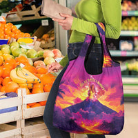 Hawaii Kilauea Volcano Grocery Bag There Is Pele Goddess Of The Volcano - Polynesian Pride