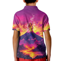 Hawaii Kilauea Volcano Kid Polo Shirt There Is Pele Goddess Of The Volcano - Polynesian Pride