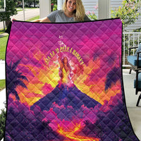 Hawaii Kilauea Volcano Quilt There Is Pele Goddess Of The Volcano - Polynesian Pride