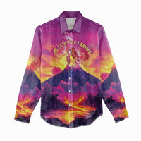 Hawaii Kilauea Volcano Women Casual Shirt There Is Pele Goddess Of The Volcano - Polynesian Pride