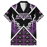Personalised Aotearoa Moriori Family Matching Off Shoulder Maxi Dress and Hawaiian Shirt Maori Pattern New Zealand - Polynesian Pride