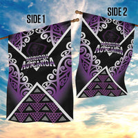 Aotearoa Moriori Garden Flag Maori Pattern New Zealand - Polynesian Pride