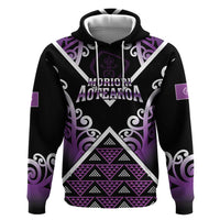 Personalised Aotearoa Moriori Hoodie Maori Pattern New Zealand - Polynesian Pride