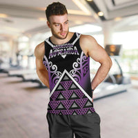 Personalised Aotearoa Moriori Men Tank Top Maori Pattern New Zealand - Polynesian Pride
