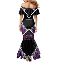 Personalised Aotearoa Moriori Mermaid Dress Maori Pattern New Zealand - Polynesian Pride
