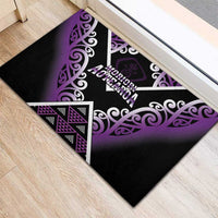 Aotearoa Moriori Rubber Doormat Maori Pattern New Zealand - Polynesian Pride