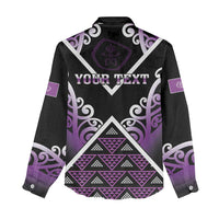 Personalised Aotearoa Moriori Women Casual Shirt Maori Pattern New Zealand - Polynesian Pride