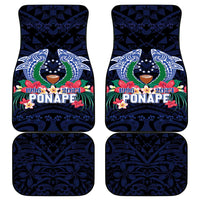 Happy Pohnpei Liberation Day Car Mats Polynesian Shark Turtle Motif