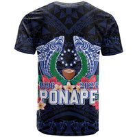 Happy Pohnpei Liberation Day T Shirt Polynesian Shark Turtle Motif