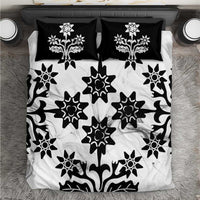 Cook Islands White Marble Tivaevae Bedding Set - Polynesian Pride