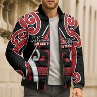 New Zealand Maori Language Week Bomber Puffer Jacket Mo Ake Tonu Te Reo