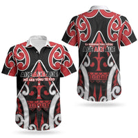 New Zealand Maori Language Week Couples Matching Short Sleeve Bodycon Dress and Hawaiian Shirt Mo Ake Tonu Te Reo