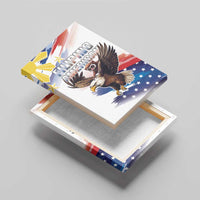 Filipino American History Month Canvas Wall Art Bald Eagle Tarsier Together
