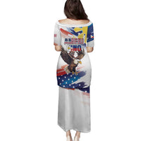 Filipino American History Month Family Matching Puletasi and Hawaiian Shirt Bald Eagle Tarsier Together