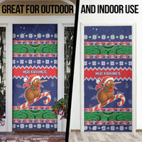 New Zealand Christmas Door Cover Kiwi-sh You A Merry Christmas - Polynesian Pride