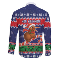 New Zealand Christmas Family Matching Off The Shoulder Long Sleeve Dress and Hawaiian Shirt Kiwi-sh You A Merry Christmas - Polynesian Pride