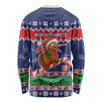 New Zealand Christmas Long Sleeve Shirt Kiwi-sh You A Merry Christmas - Polynesian Pride