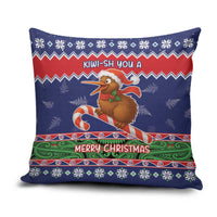 New Zealand Christmas Pillow Cover Kiwi-sh You A Merry Christmas - Polynesian Pride