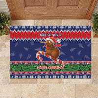 New Zealand Christmas Rubber Doormat Kiwi-sh You A Merry Christmas - Polynesian Pride
