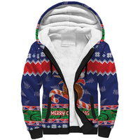 New Zealand Christmas Sherpa Hoodie Kiwi-sh You A Merry Christmas - Polynesian Pride