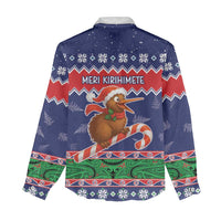 New Zealand Christmas Women Casual Shirt Kiwi-sh You A Merry Christmas - Polynesian Pride