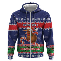 New Zealand Christmas Zip Hoodie Kiwi-sh You A Merry Christmas - Polynesian Pride