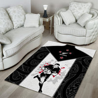 New Zealand Player Rugby Area Rug World Cup 2023 Maori Pattern LT05 - Polynesian Pride