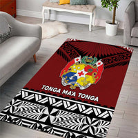Tonga Constitution Day Area Rug Tongan Kupesi Ngatu Pattern