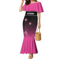 Custom New Zealand Women Cricket Mermaid Dress Pink Simple Style LT05 Women Pink - Polynesian Pride