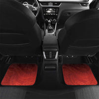 Hawaii and Japan Together Car Mats Polynesian Art Tattoo With Cranes And Sakura - Polynesian Pride