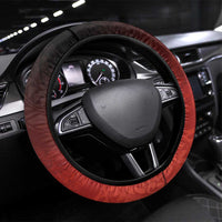 Hawaii and Japan Together Steering Wheel Cover Polynesian Art Tattoo With Cranes And Sakura - Polynesian Pride