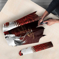 Hawaii and Japan Together Umbrella Polynesian Art Tattoo With Cranes And Sakura - Polynesian Pride