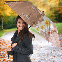 Hawaii And Japan Umbrella Plumeria Lei With Koi Fish Beige - Polynesian Pride