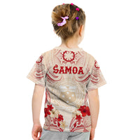 Siva Samoa Kid T Shirt Samoan Taupou With Polynesian Pattern LT05 - Polynesian Pride
