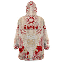 Siva Samoa Wearable Blanket Hoodie Samoan Taupou With Polynesian Pattern LT05 - Polynesian Pride