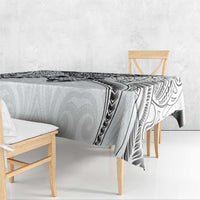 New Zealand Morepork Tablecloth Maori Pattern White