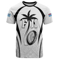 Custom Fiji Rugby T Shirt Fijian Warrior White
