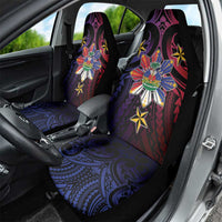 Haiti Philippines Car Seat Cover Haitian Coat Of Arms With Filipino Sun