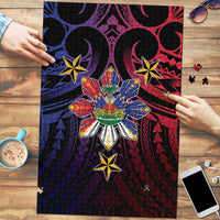 Haiti Philippines Puzzle Haitian Coat Of Arms With Filipino Sun