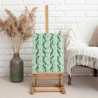 Hawaii Ti Leaf Maile Tuberose Lei Canvas Wall Art With Hanalei Leaf Green LT05 - Polynesian Pride