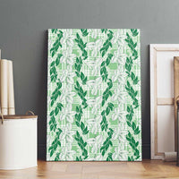Hawaii Ti Leaf Maile Tuberose Lei Canvas Wall Art With Hanalei Leaf Green LT05 - Polynesian Pride