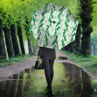Hawaii Ti Leaf Maile Tuberose Lei Umbrella With Hanalei Leaf Green LT05 - Polynesian Pride
