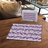 Hawaii Ti Leaf Maile Tuberose Lei Puzzle With Hanalei Leaf Purple LT05 - Polynesian Pride