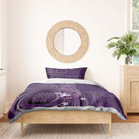 Samoa Tatau Marlin Bedding Set With Siapo Motifs Violet LT05 - Polynesian Pride