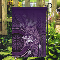 Samoa Tatau Marlin Garden Flag With Siapo Motifs Violet