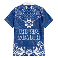 Wikin te Taetae ni Kiribati Family Matching Off The Shoulder Long Sleeve Dress and Hawaiian Shirt Pacific Tapa Pattern LT05 - Polynesian Pride