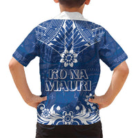 Wikin te Taetae ni Kiribati Family Matching Short Sleeve Bodycon Dress and Hawaiian Shirt Pacific Tapa Pattern LT05 - Polynesian Pride