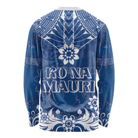 Wikin te Taetae ni Kiribati Long Sleeve Shirt Pacific Tapa Pattern